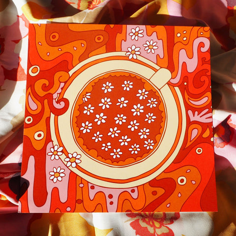 Daisy Tea Print