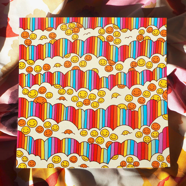 Happy in the Clouds Print