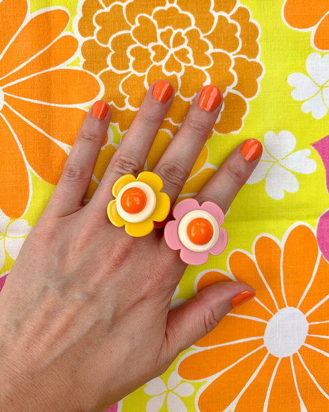 Memphis Bloom Ring (Sunshine/Cream)