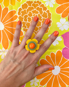 Memphis Bloom Ring (Sunshine/Cactus)