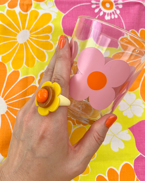 Memphis Bloom Ring (Sunshine/Toffee)