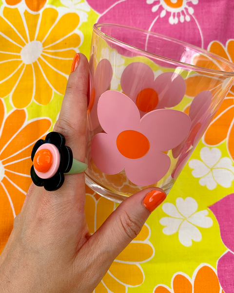Memphis Bloom Ring (Noir/Blossom)