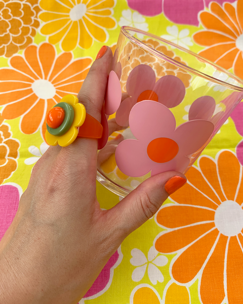 Memphis Bloom Ring (Sunshine/Cactus)