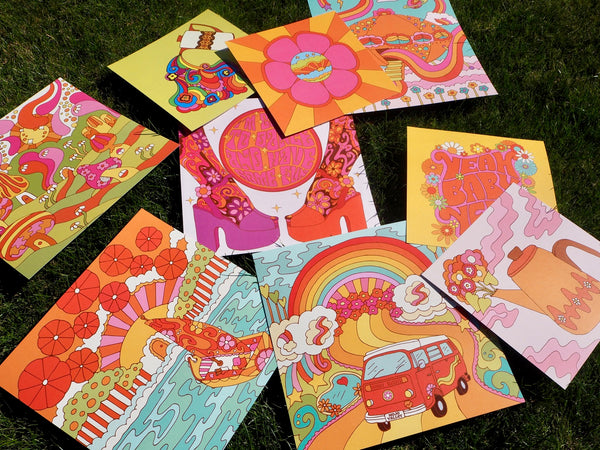 Rainbow Camper Print