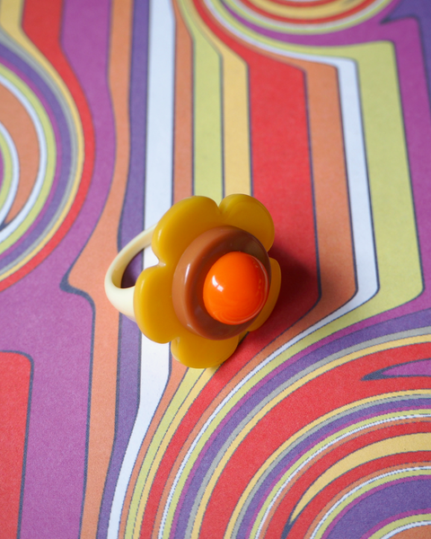 Memphis Bloom Ring (Sunshine/Toffee)