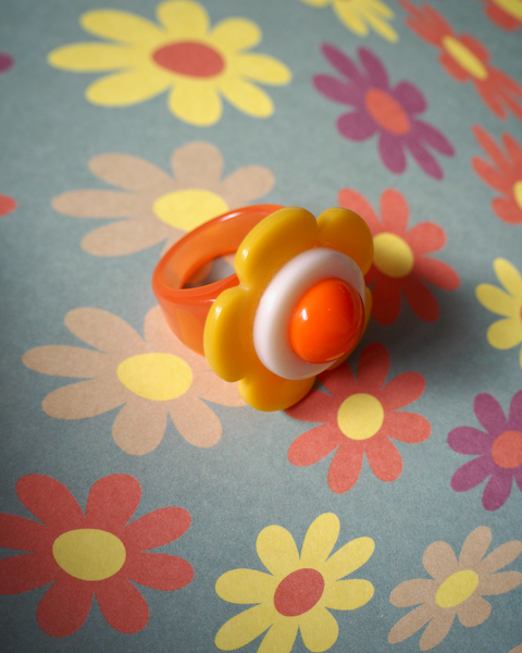 Memphis Bloom Ring (Sunshine/Cream)