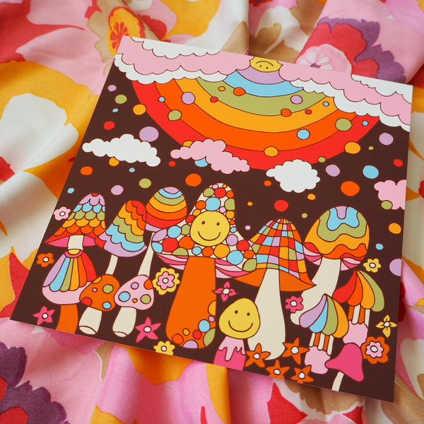Rainbow Wash Print