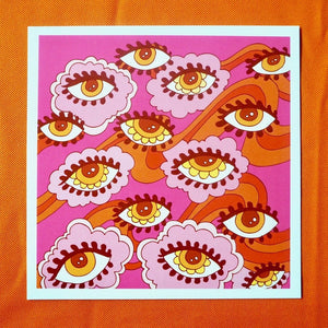 Soul Flower Eyes Print