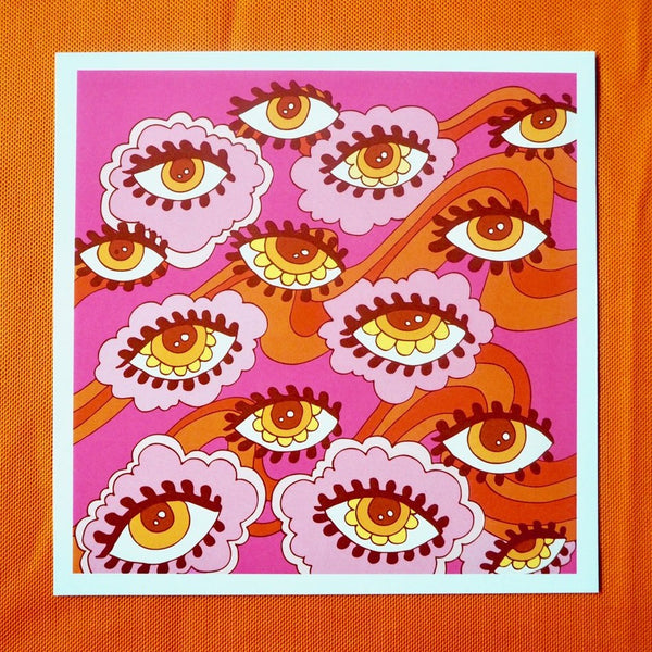 Soul Flower Eyes Print