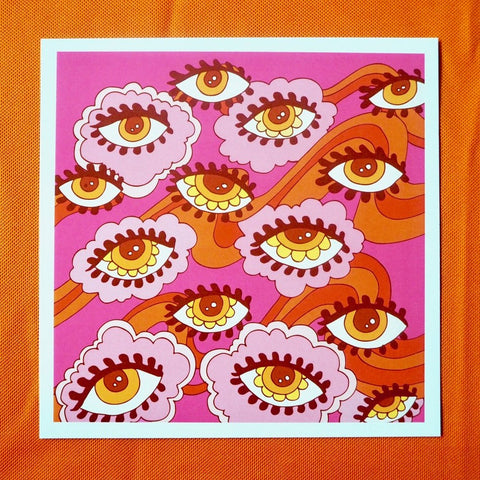 Soul Flower Eyes Print