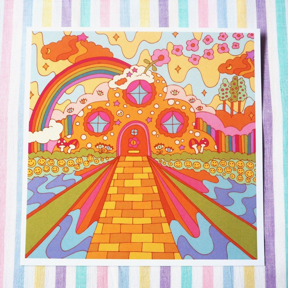 Peace Cabin Print