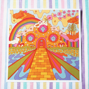 Peace Cabin Print