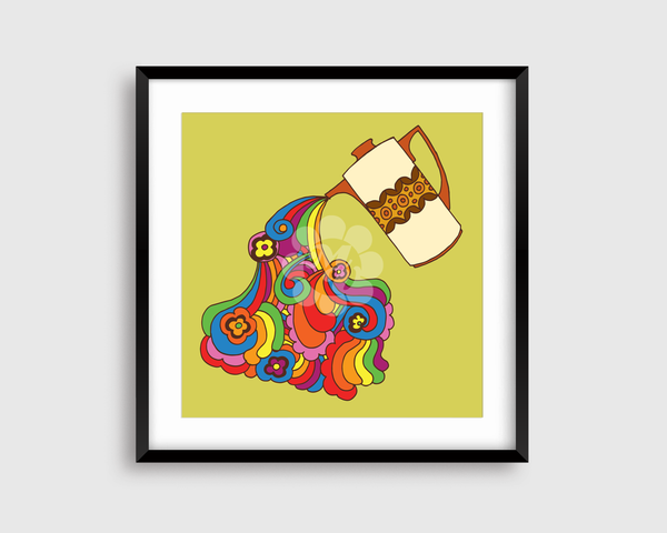 Pour Joy Avocado Print