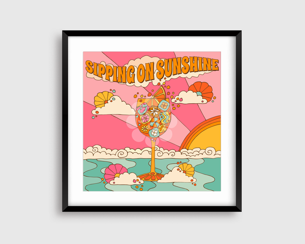 Sipping on Sunshine Print