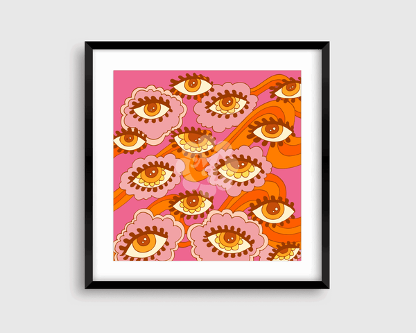 Soul Flower Eyes Print